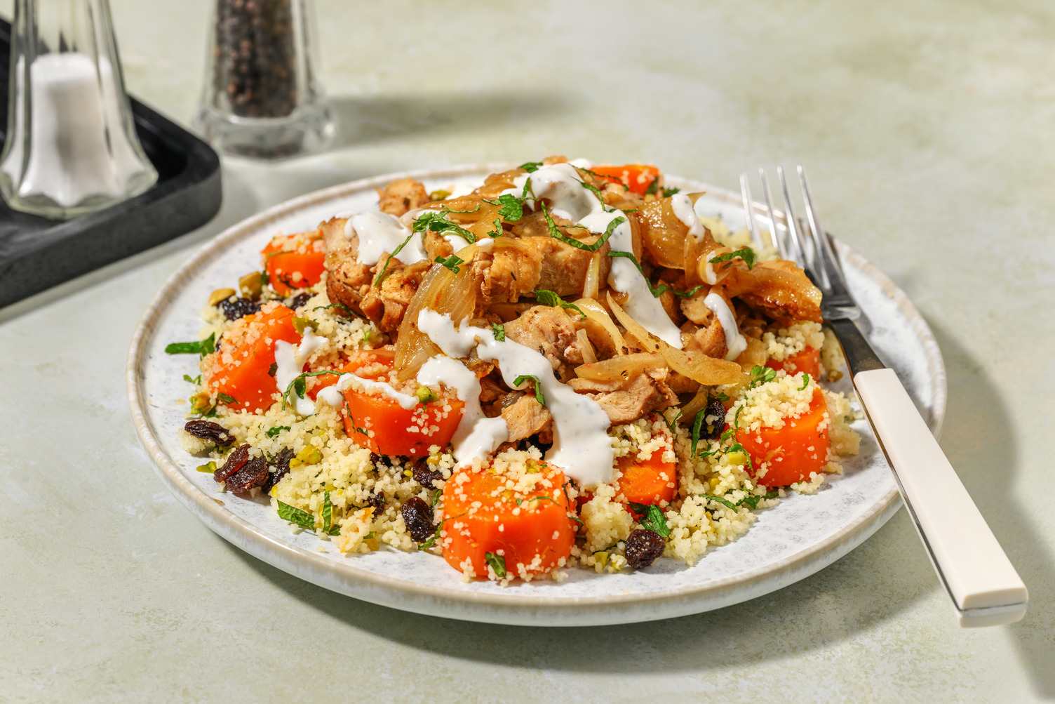 Pollo speziato alla marocchina e yogurt