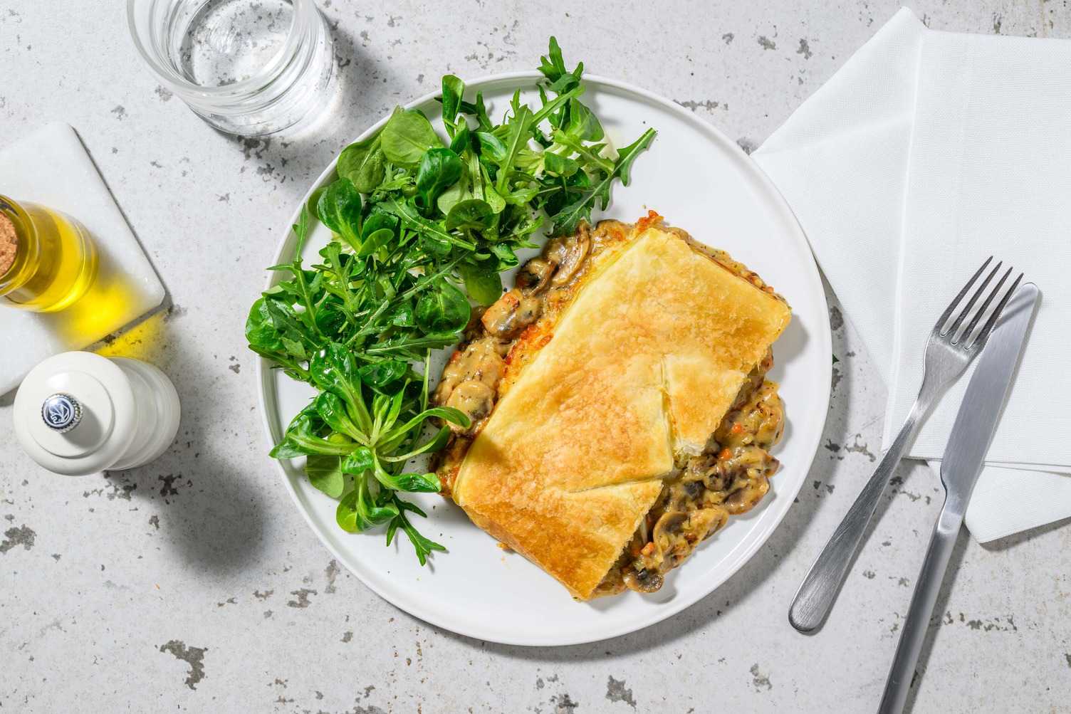 Tourte de légumes crémeuse 