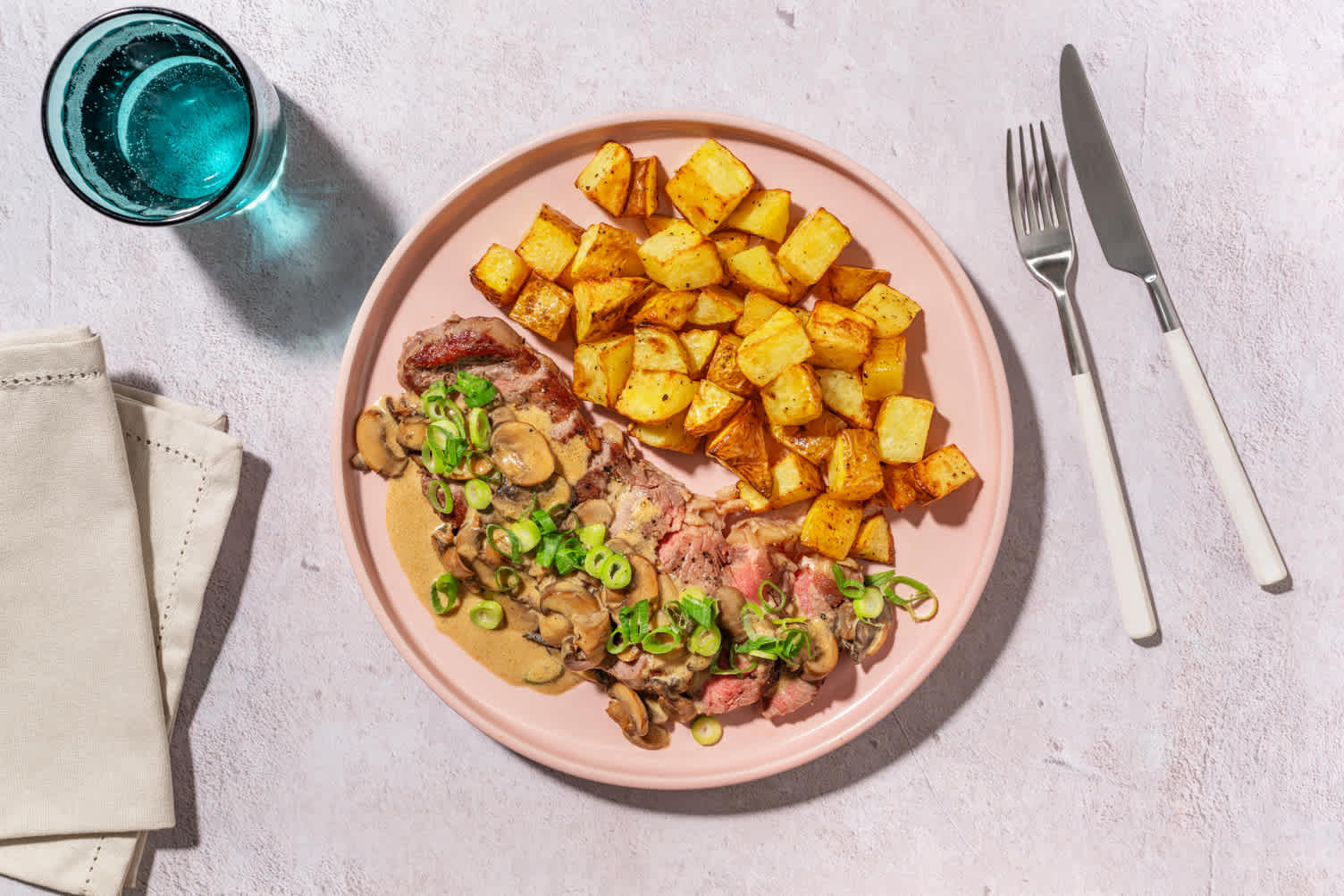 Beef in Mushroom Sauce 