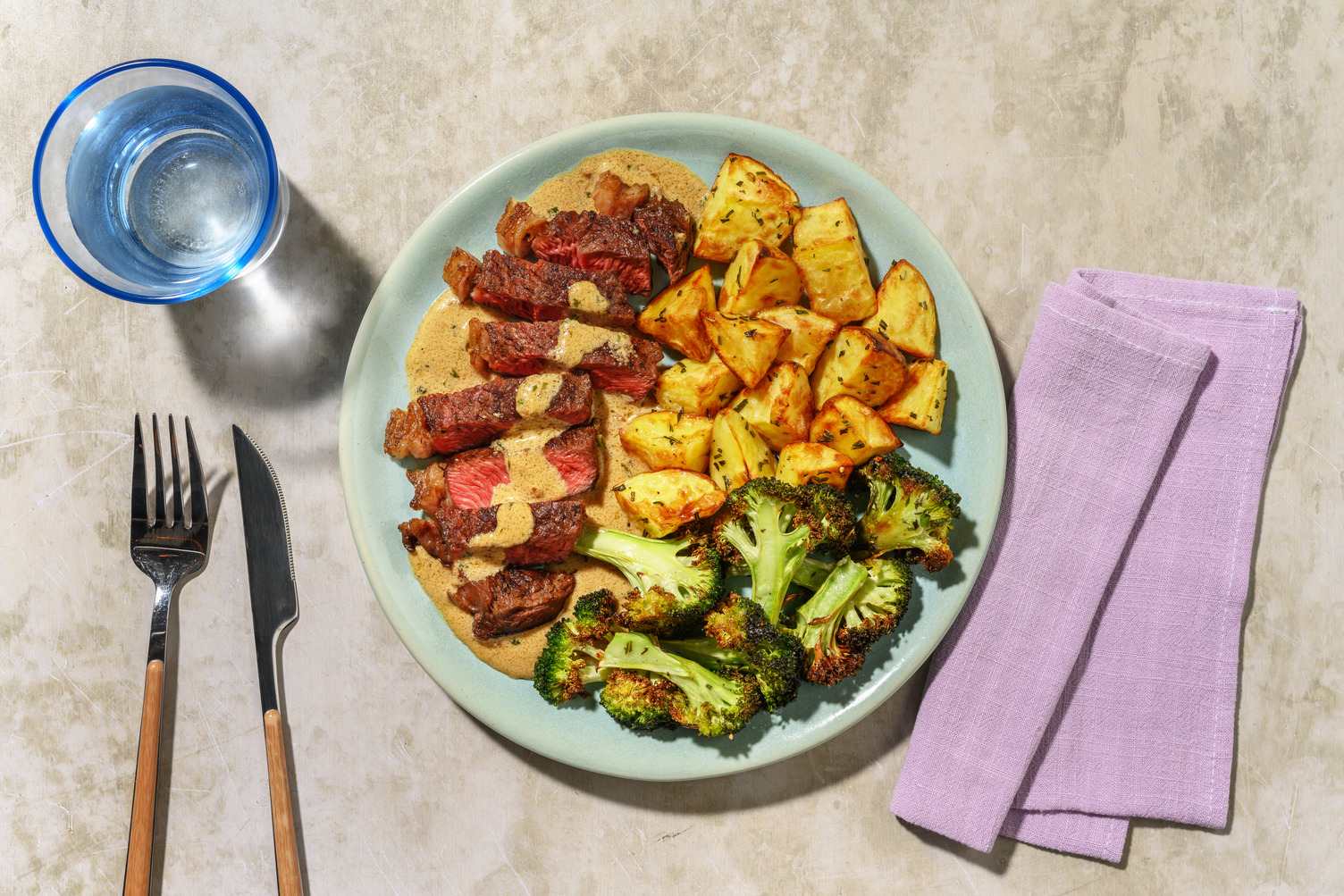 Beef in a Mustard Rosemary Sauce
