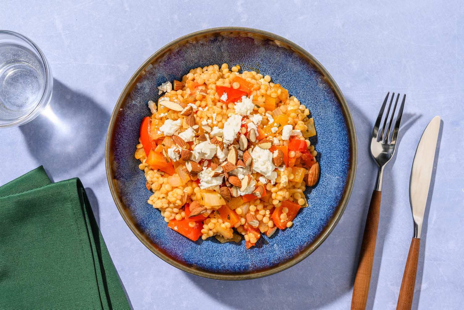Couscous perlato alla feta Dop e peperoni
