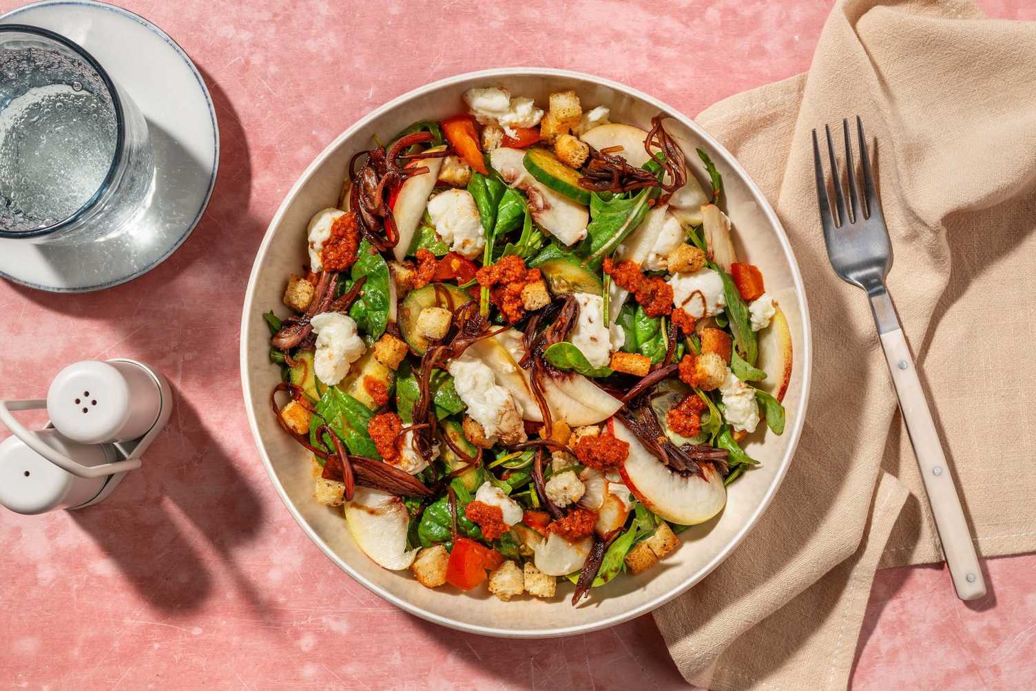 Summery 'Mozza-nella' Italian Sausage Salad