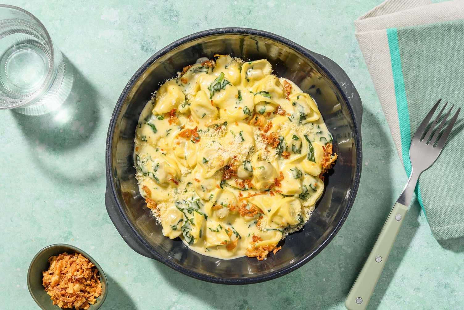 Cheese-Stuffed Tortellini and Sausage Mac-n-Cheese