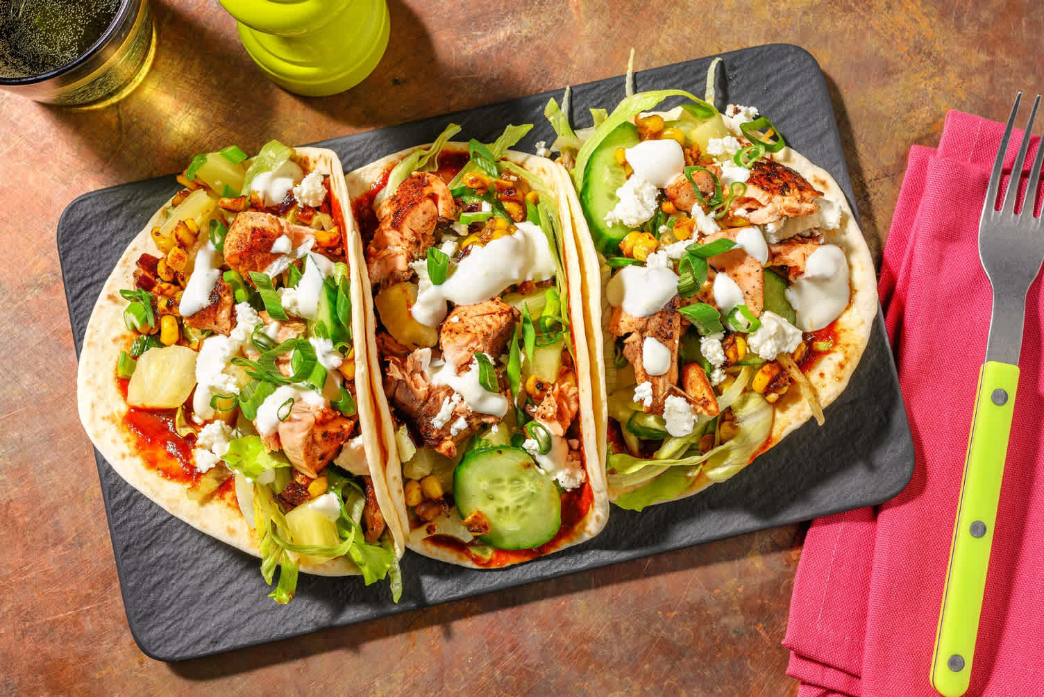 Fiesta de tacos au saumon