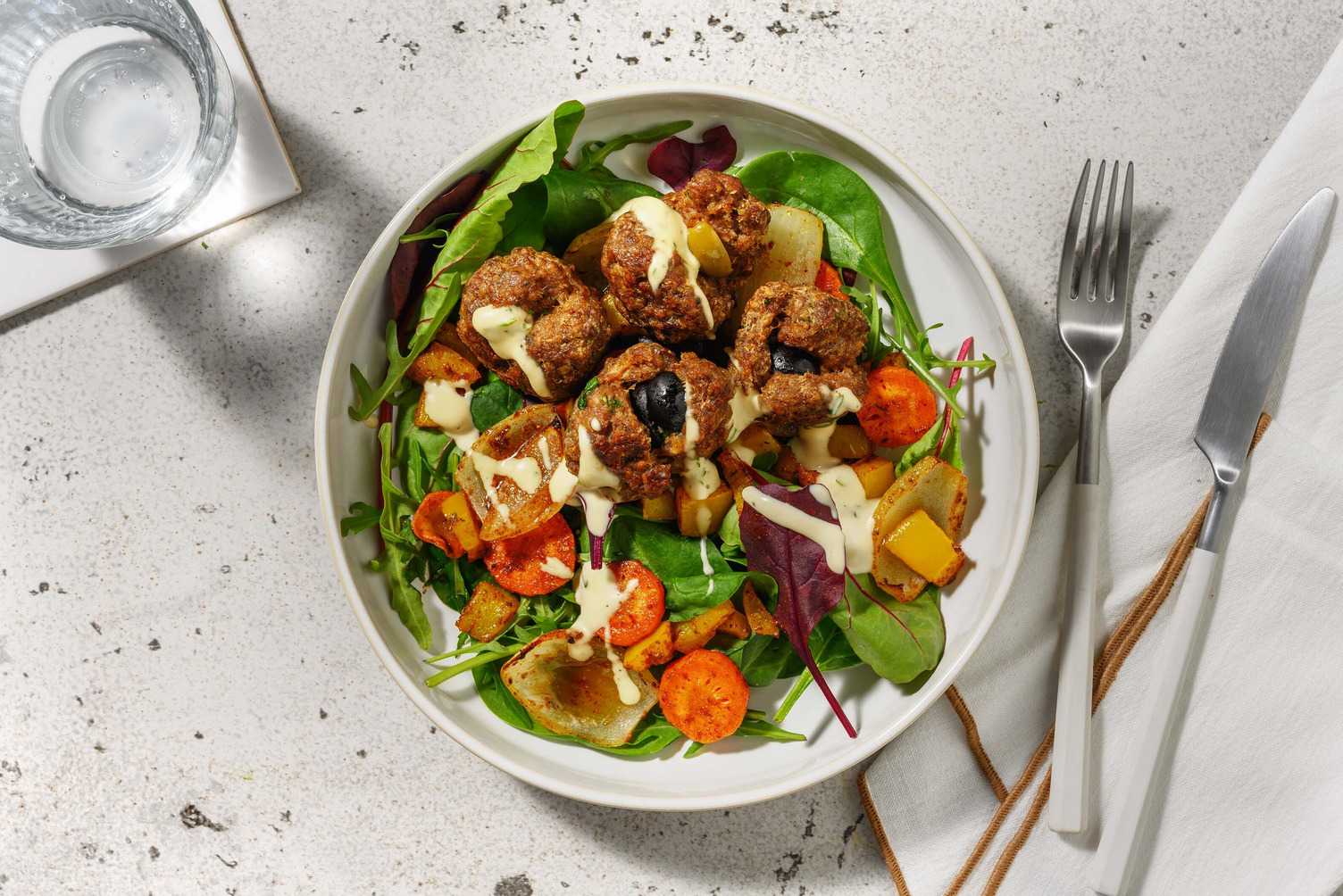 Smart Olive-Stuffed Turkey Meatballs