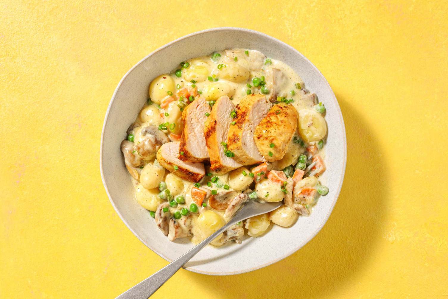 Ragoût de poulet et de gnocchi