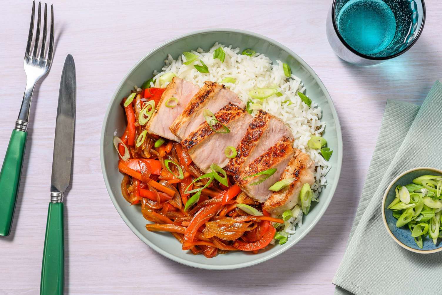 Tofu au miel et aux poivrons