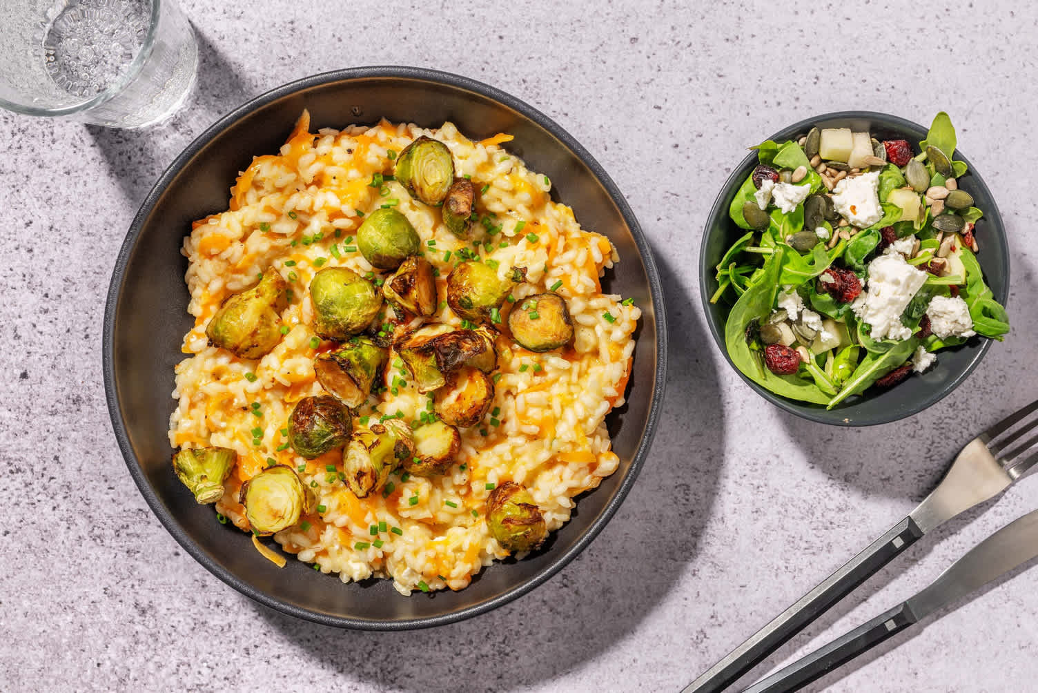Risotto aux patates douces et au fromage de chèvre