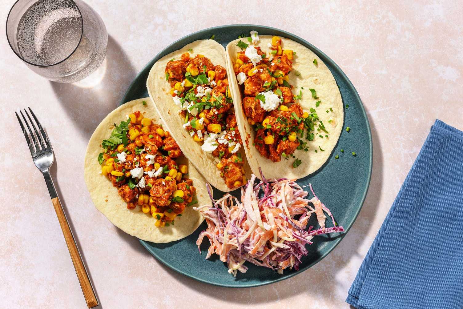 Tacos de poitrines de poulet au chipotle super rapides