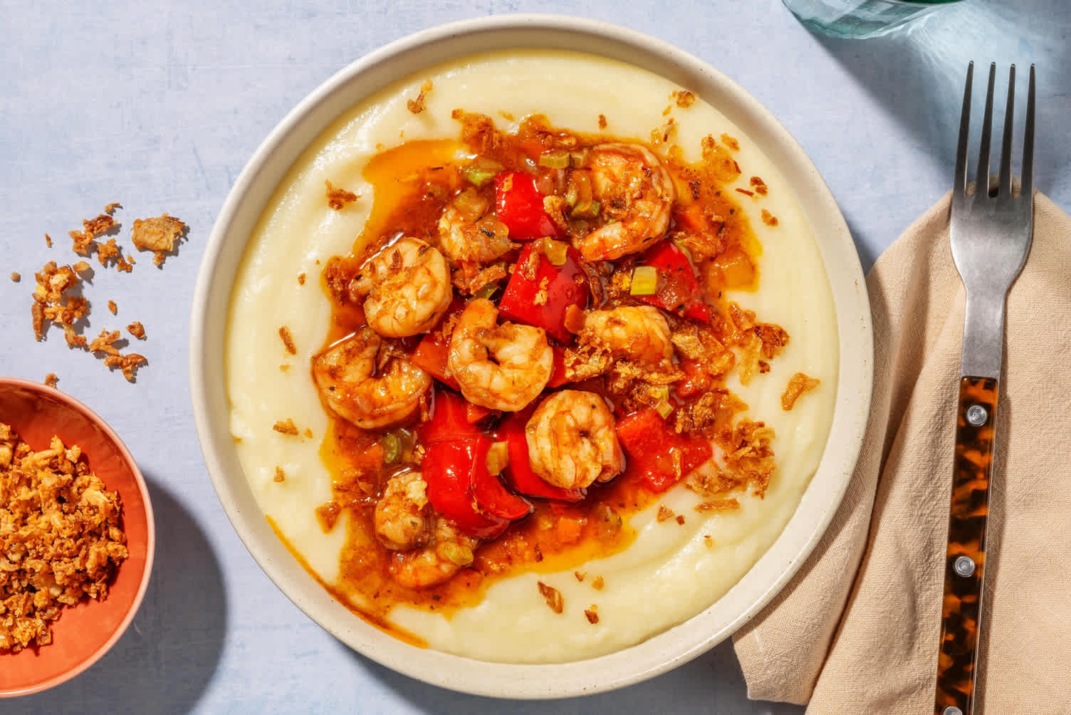 Crevettes et grits super-rapides à la mode du Sud