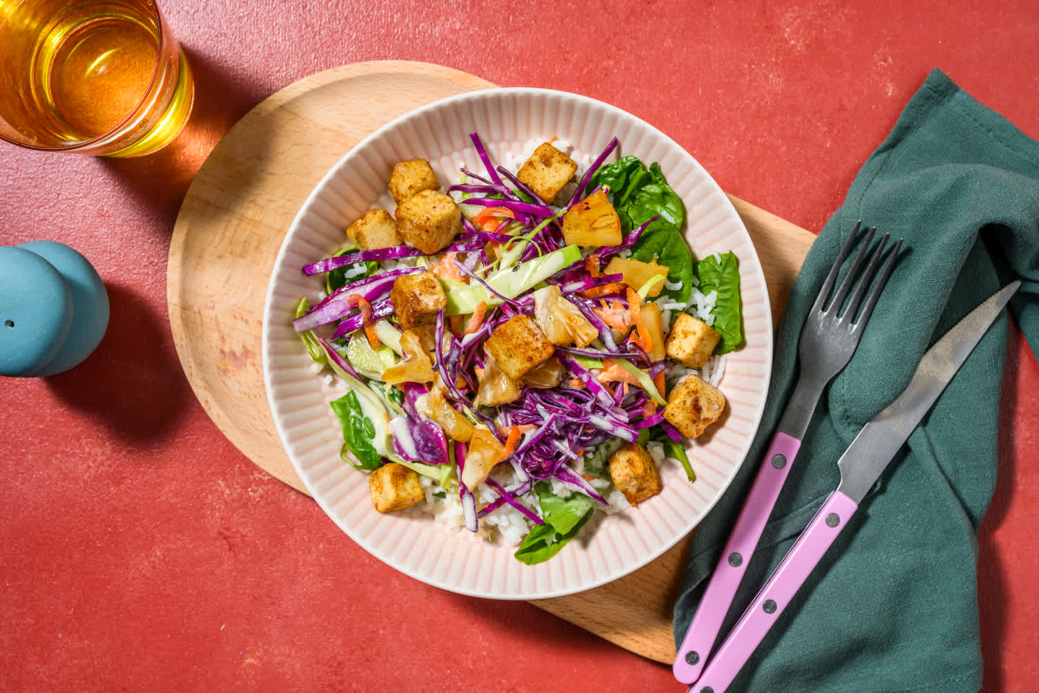 Caribbean Tofu & Creamy Coconut Sauce