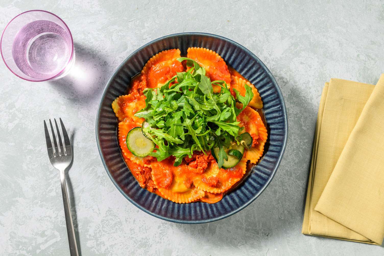 Parmigiano and Parma Ham Filled Pasta