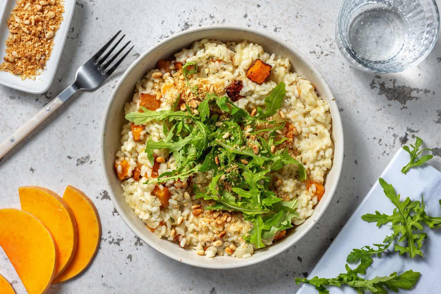 Butternutgresskar-risotto