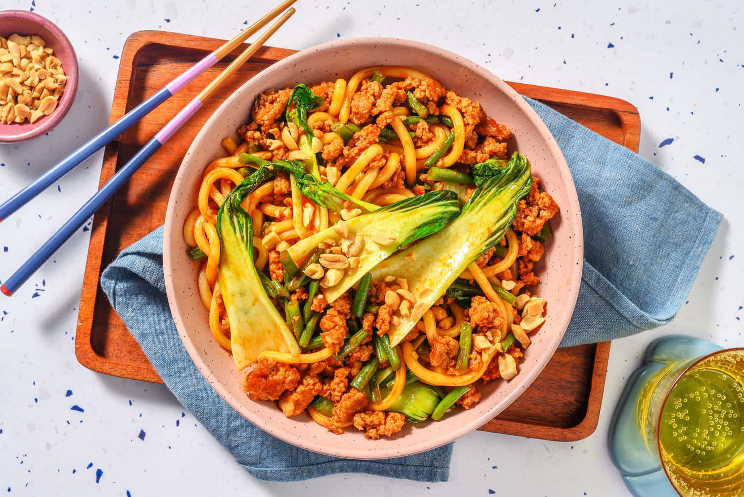 Gochujang Pork Udon Noodles