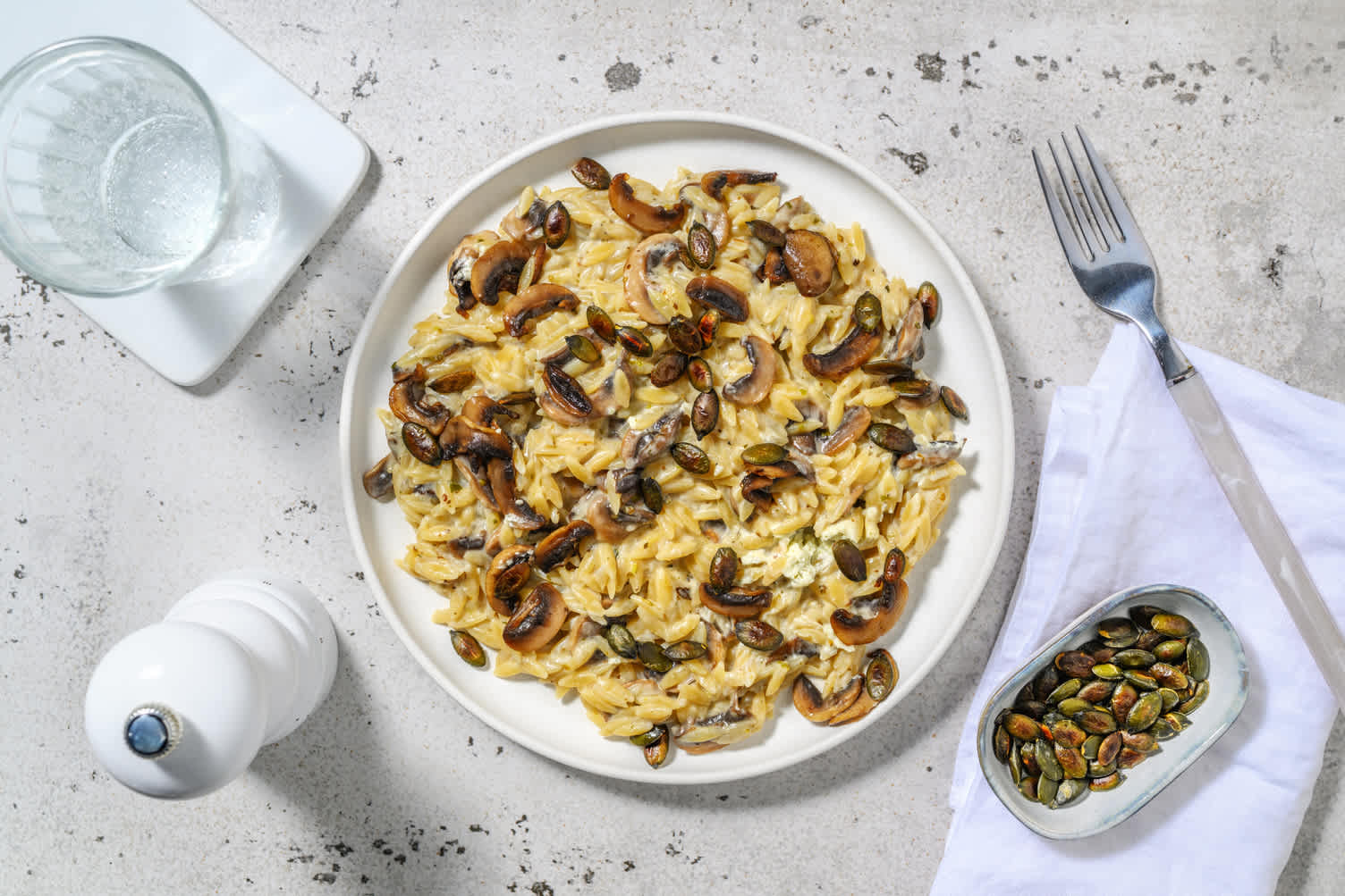 Orzotto crémeux forestier
