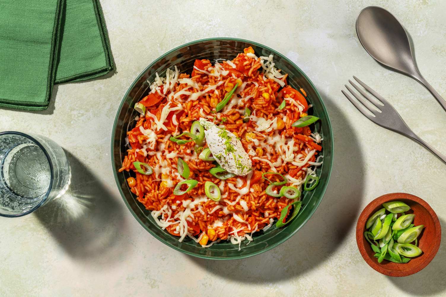 One-pot Tex-Mex : chorizo, riz & cheddar