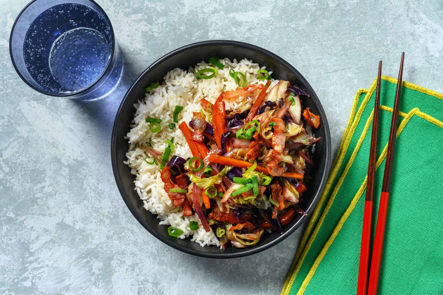 Butadon : bol de porc & légumes à la japonaise