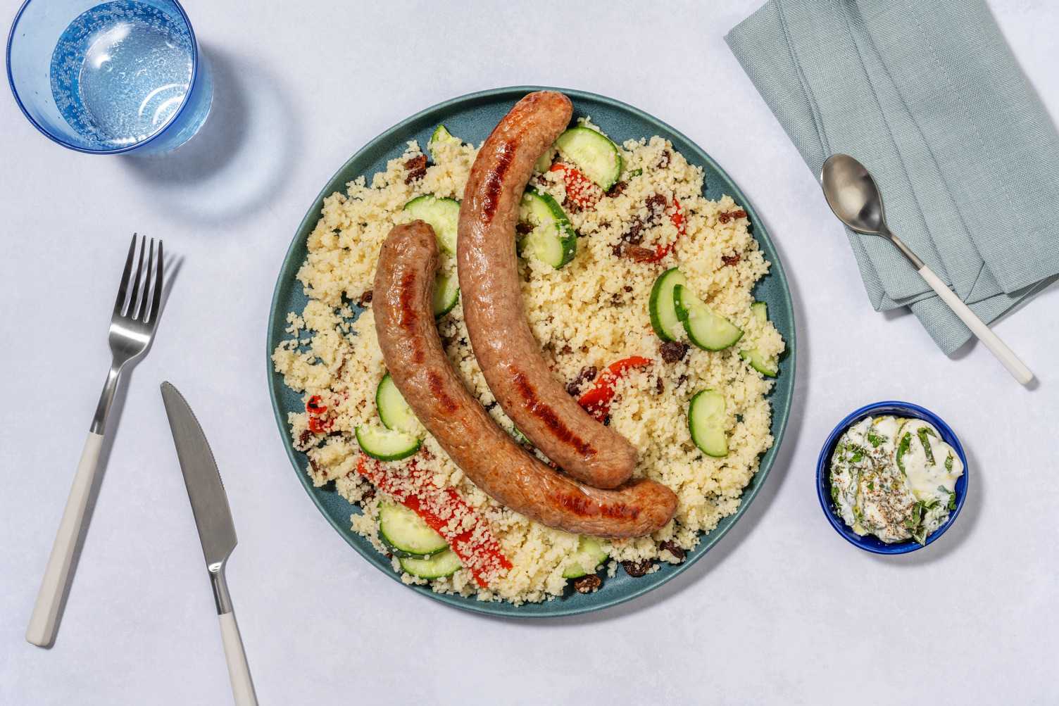 Merguez grillée & taboulé oriental express
