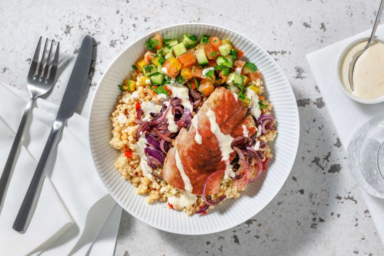 Kabeljauwfilet met sumak en frisse salsa