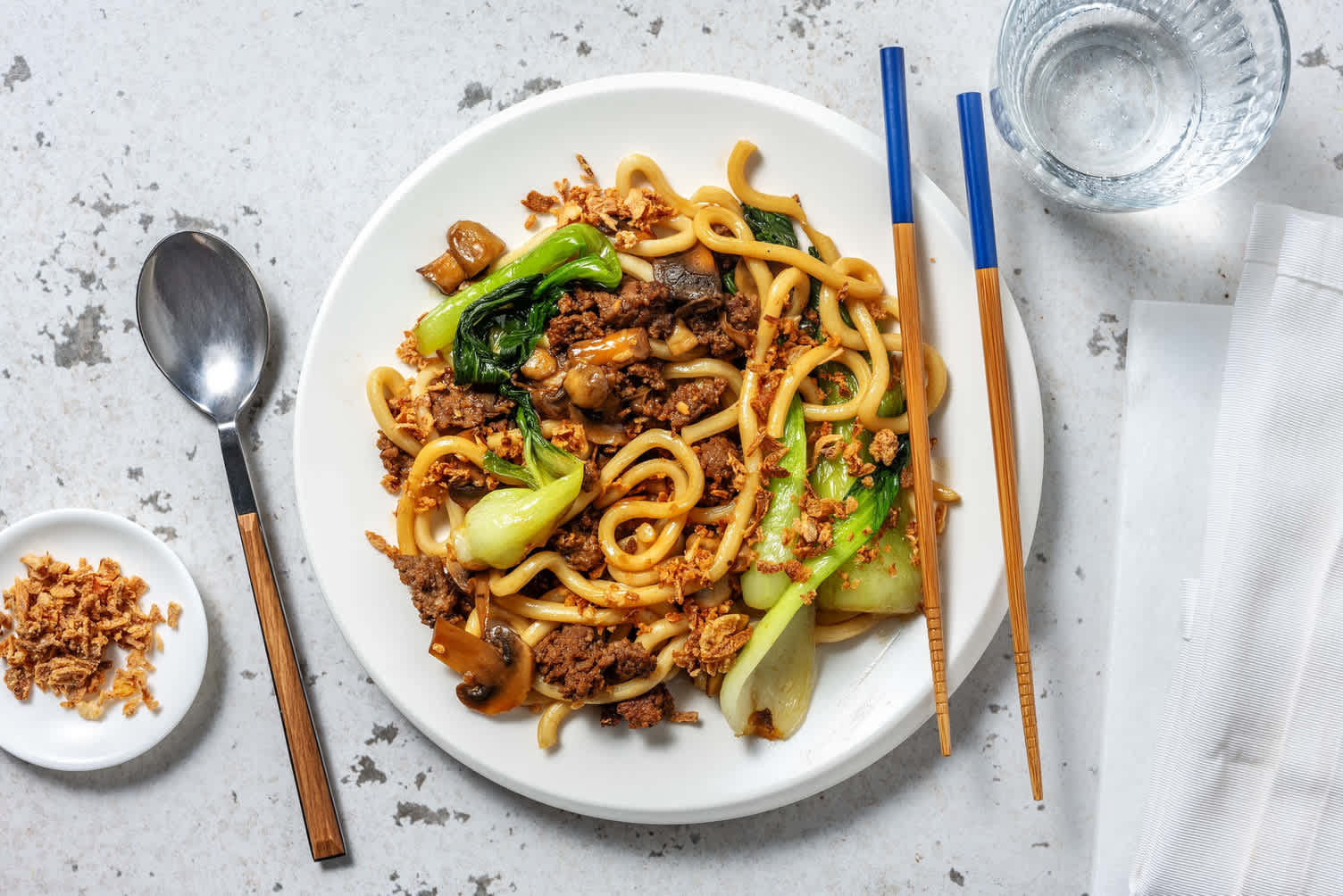 Yaki Style Beef Udon Noodles