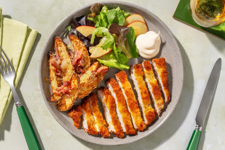 Crumbed Pork & Parmesan Bacon Wedges
