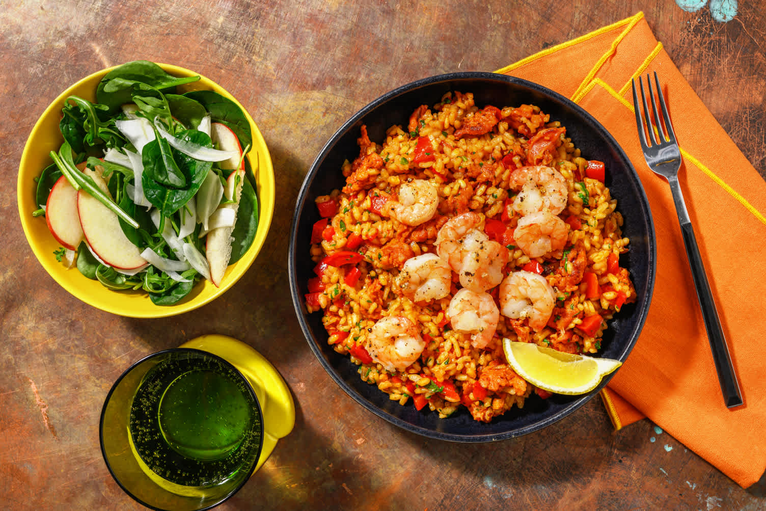 Baked Prawn & Chorizo Paella