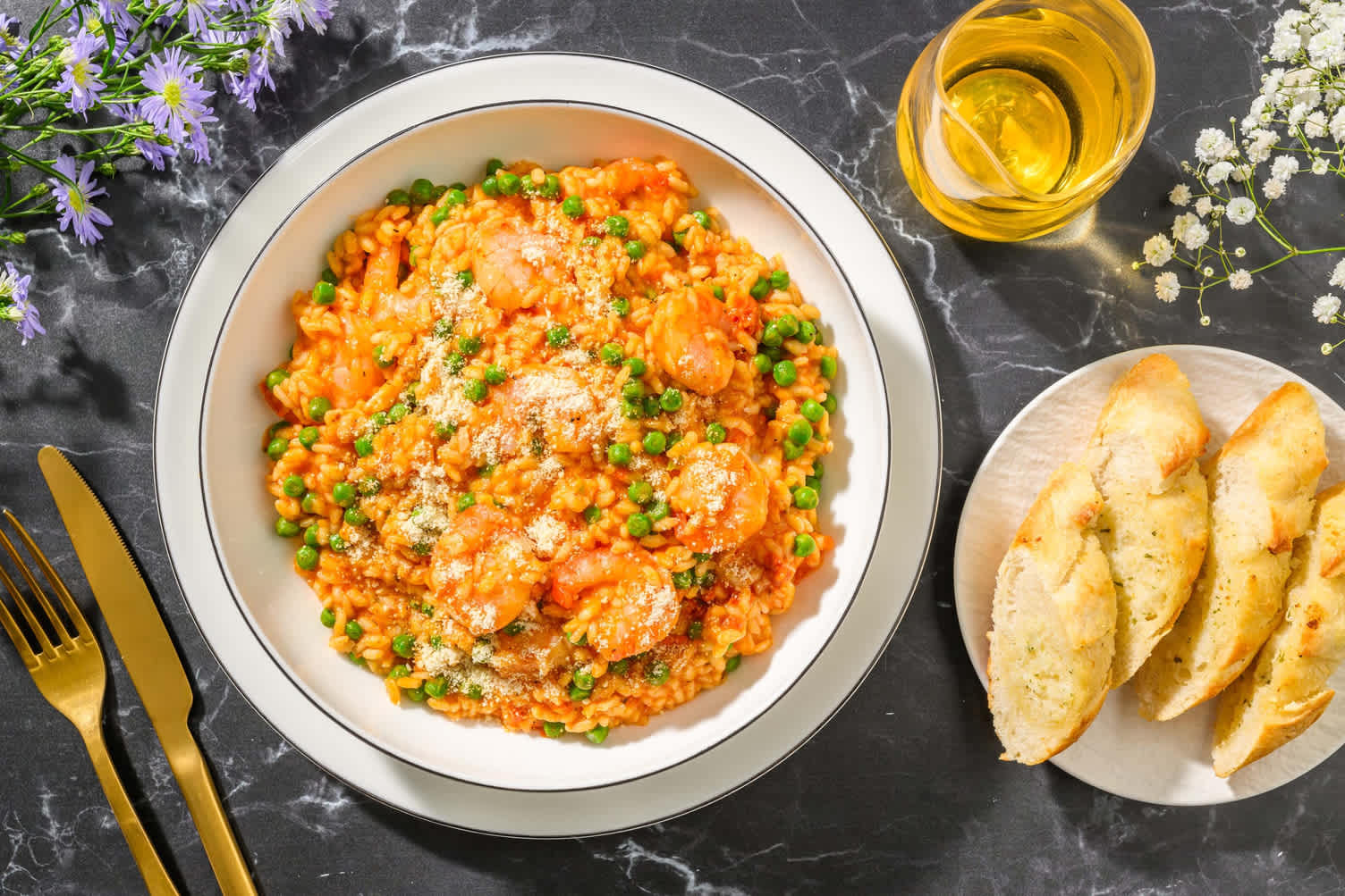Easy King Prawn and Veggie 'Nduja Baked Paella