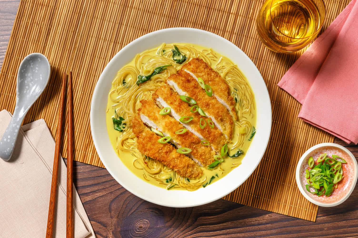 Malaysische Laksa mit krossem Katsu! 