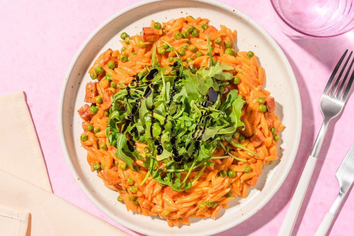 Speedy Smoky Chorizo Orzo