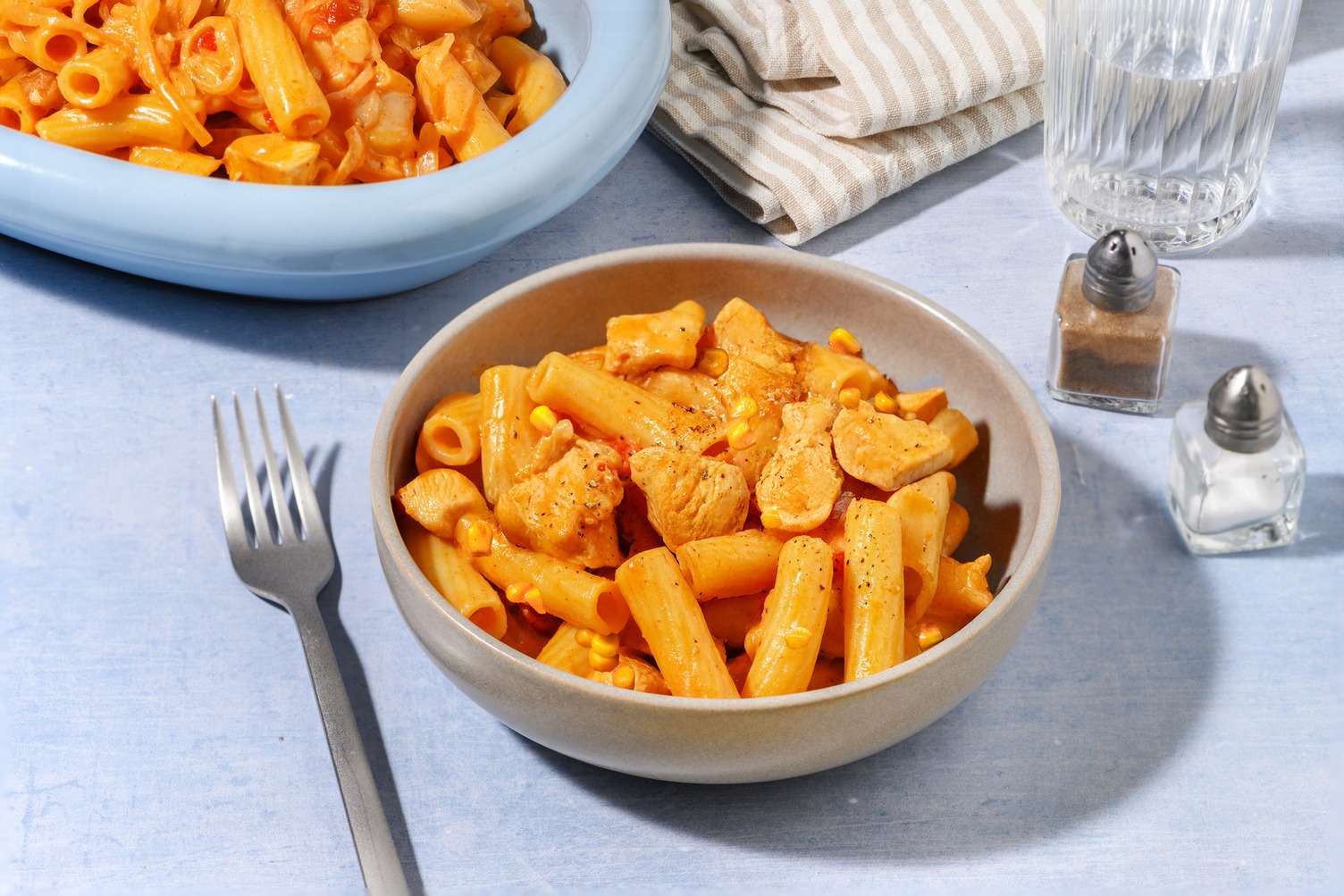 Creamy Fajita Style Chicken Pasta
