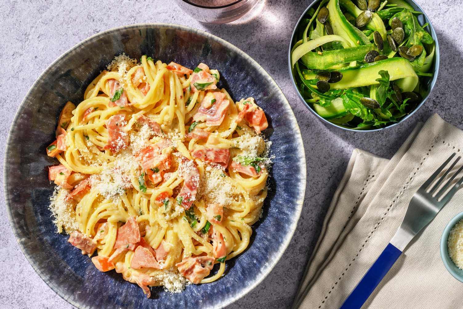 Kremet prosciuttopasta