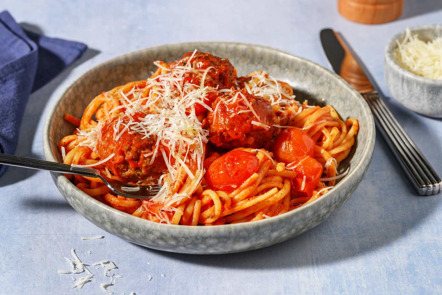 Linguine and Pork Polpette