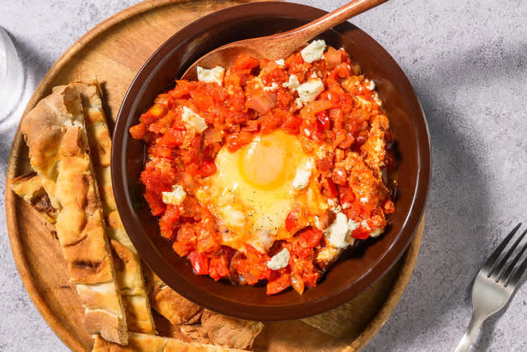 Chakchouka au fromage de chèvre
