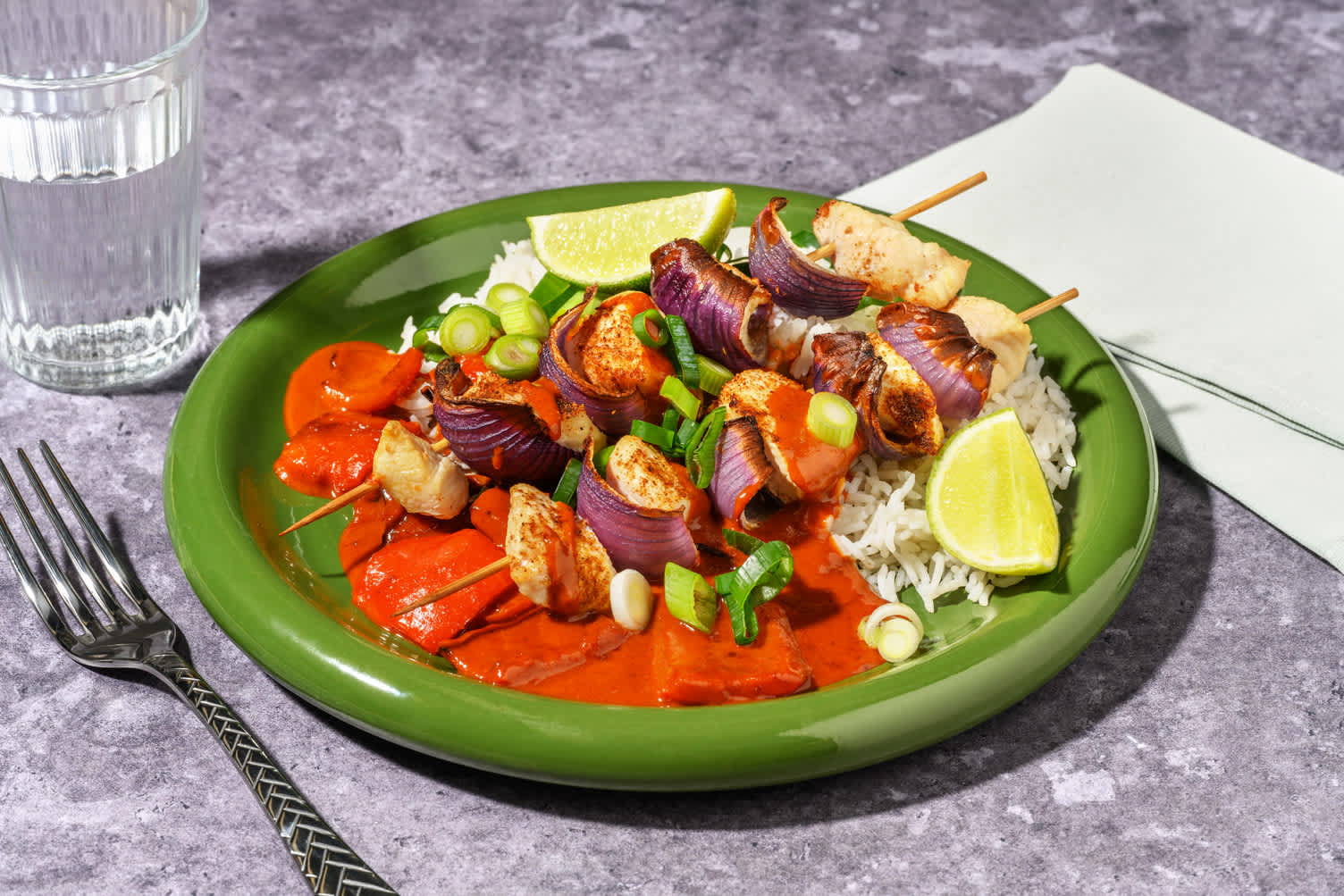 Spicy Chicken Satay Skewers 