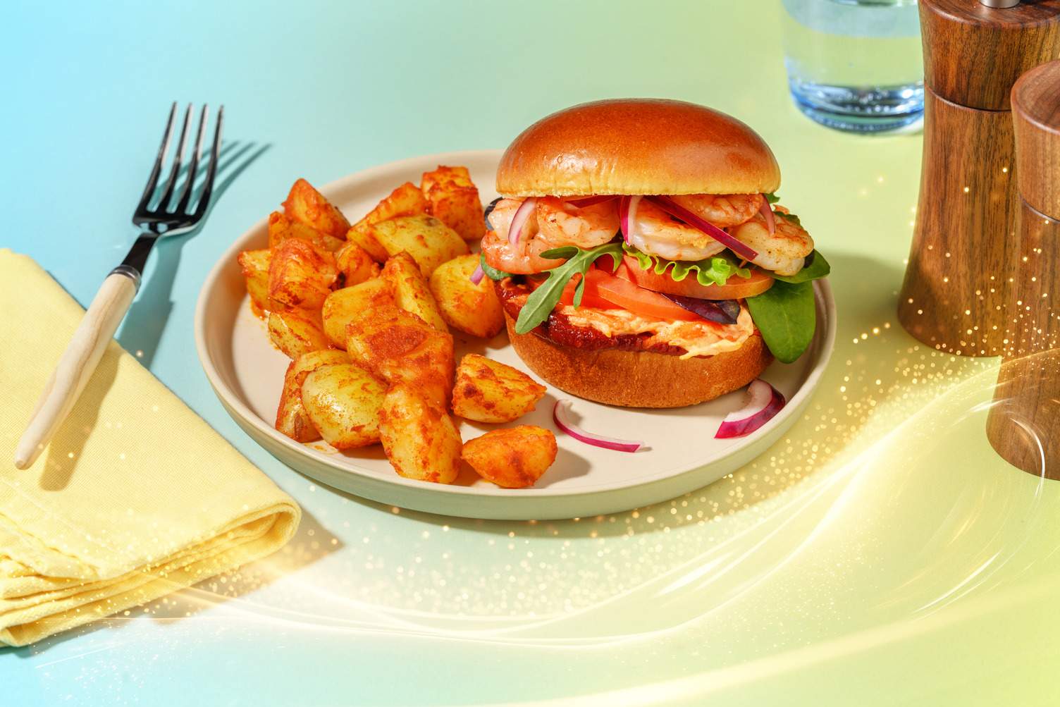 Pacific vibes: Prawn Burger