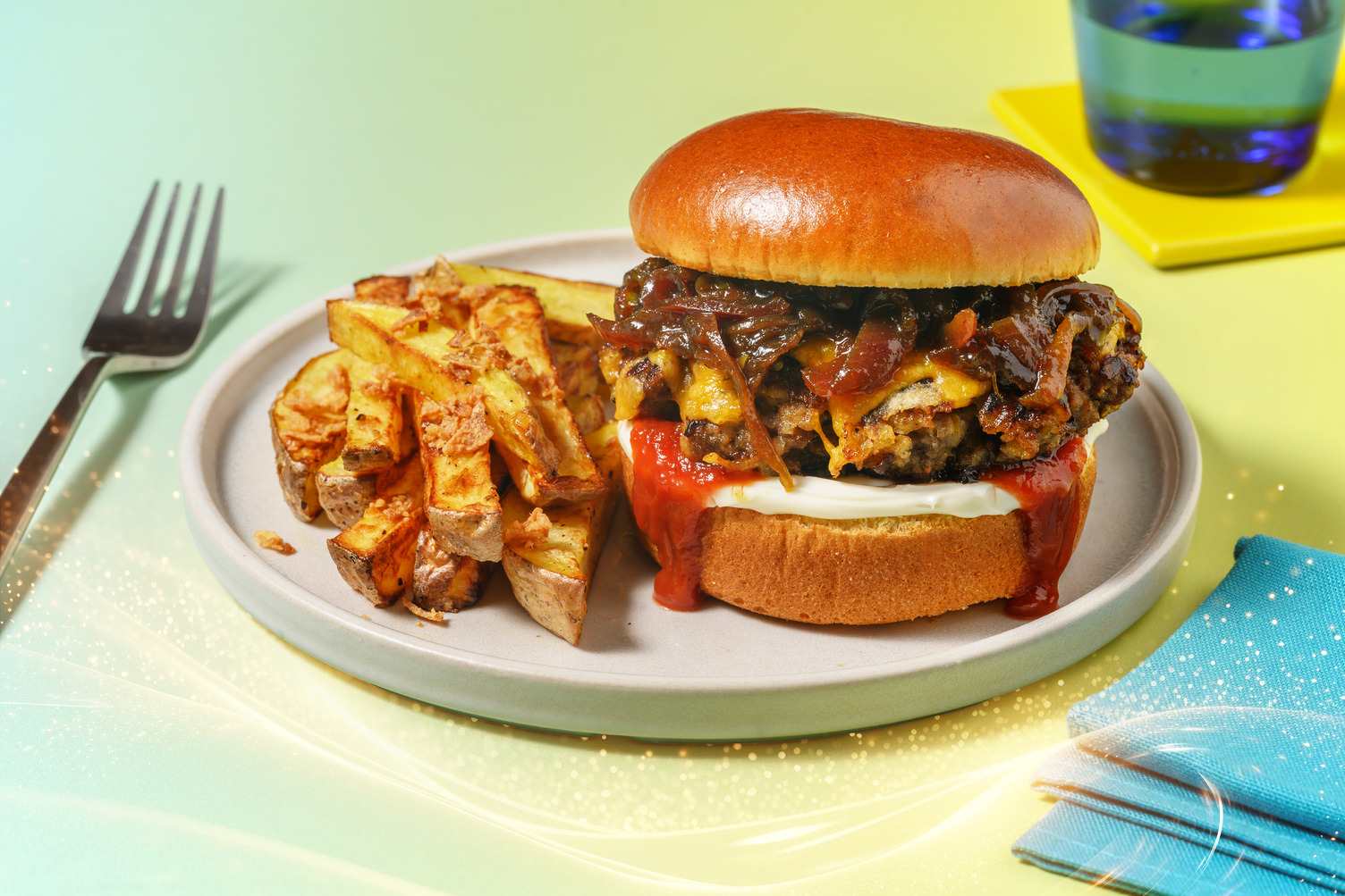 Beats of the Jungle: Apple & Beef Burger