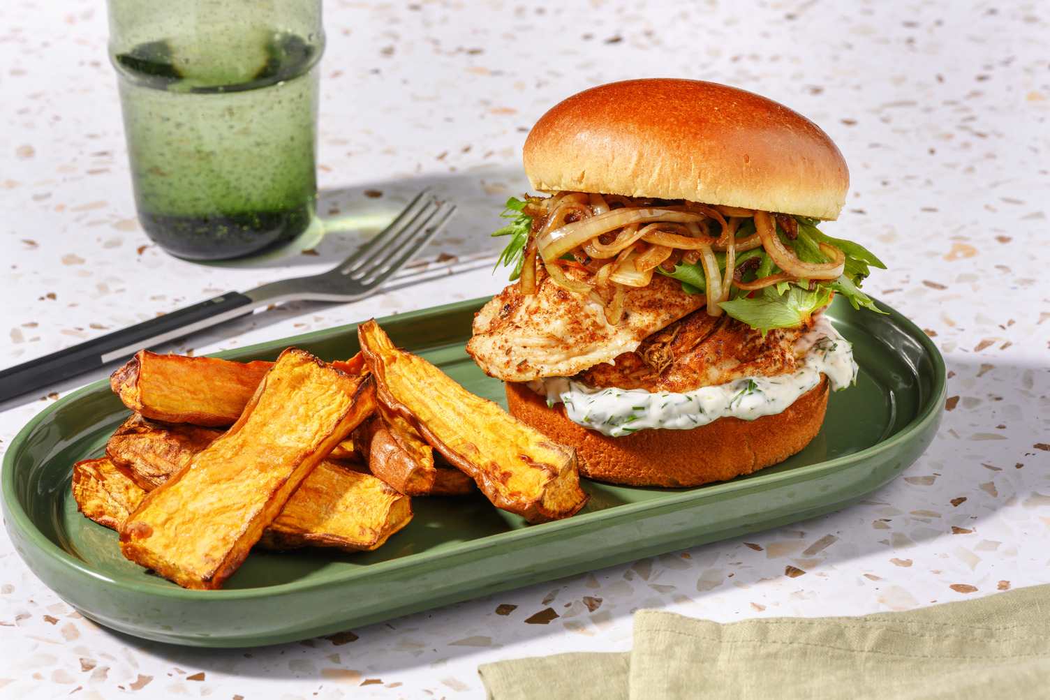 Aussie-Spiced Chicken Burger