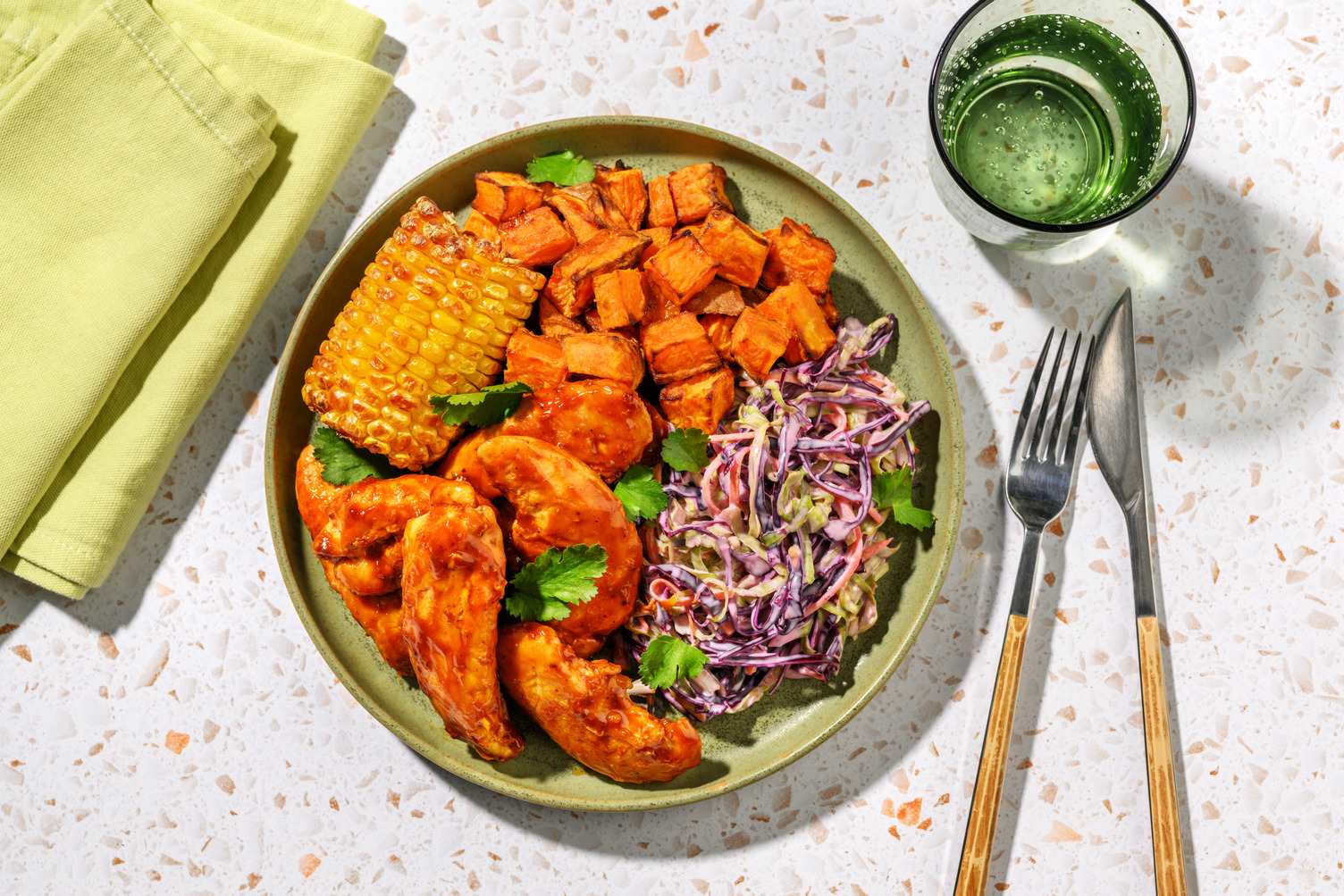 Sticky Chicken & Sweet Potato Chunks