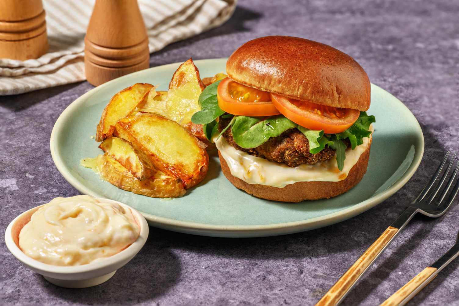 Spiced Caribbean Pork Burger