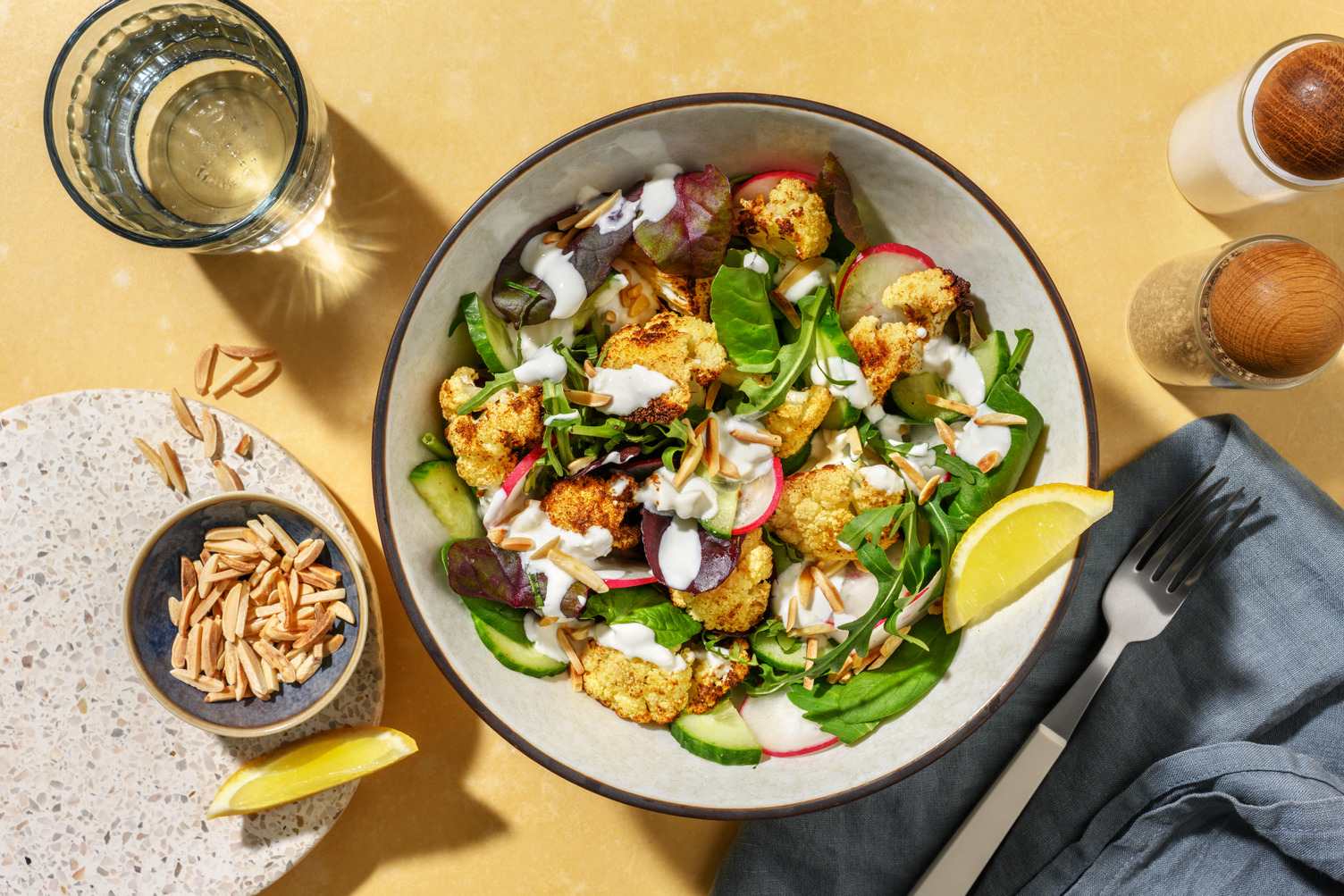 Chermoula Cauliflower & Mint Salad