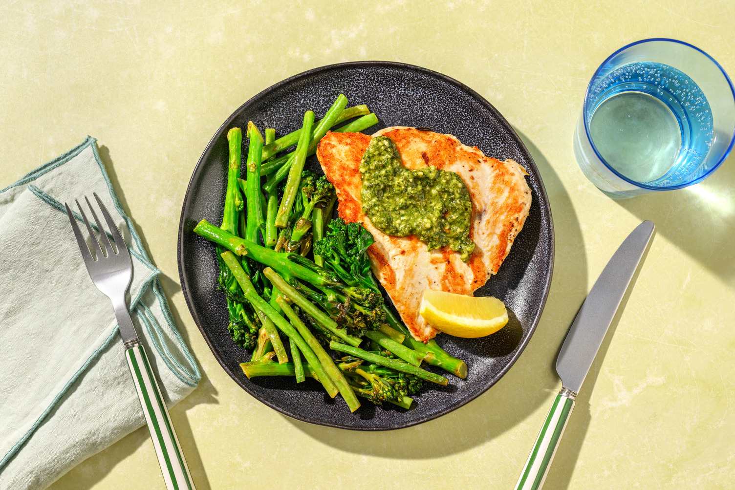 Seared Chicken Breast & Basil Pesto