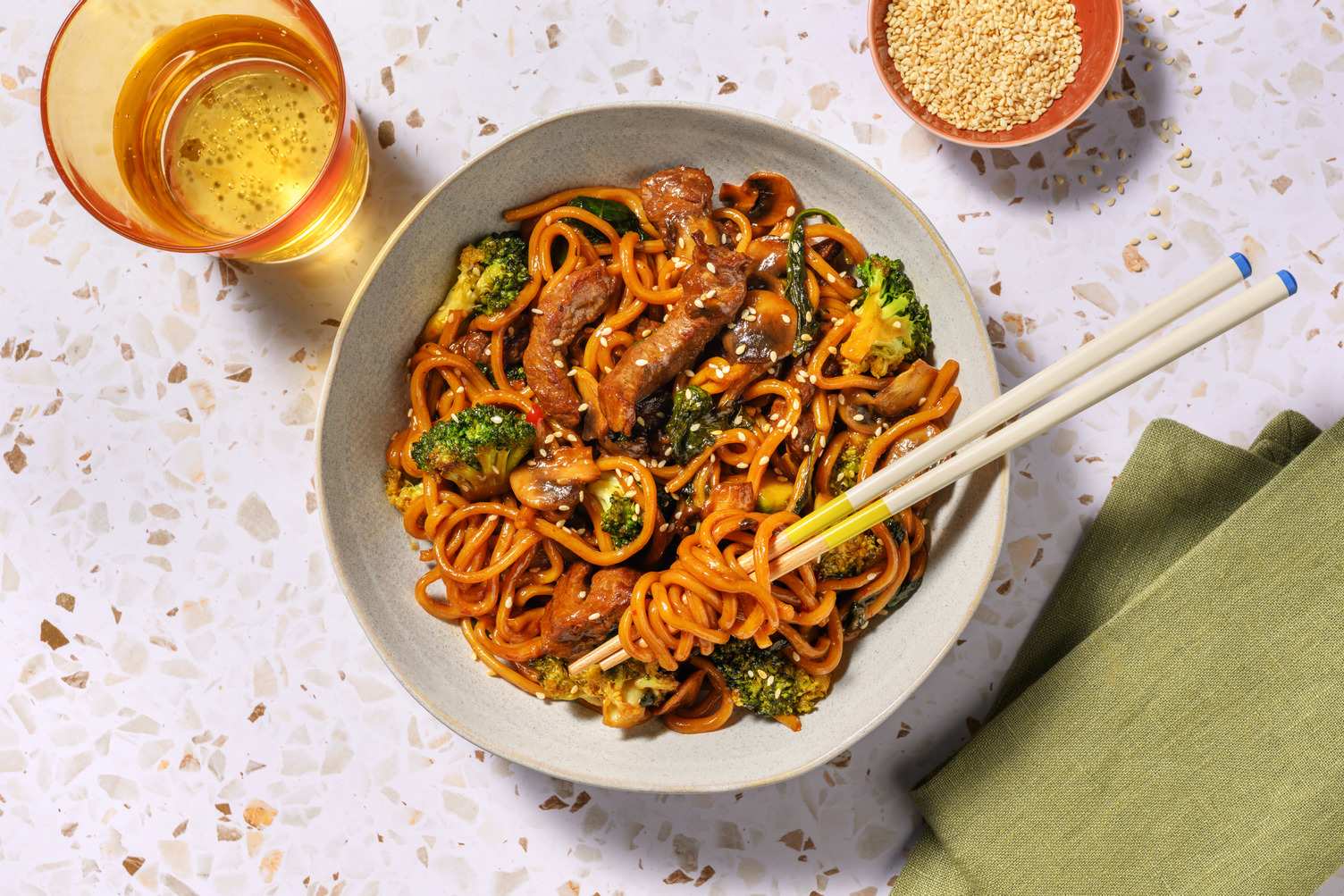 Express Sweet Chilli Beef Noodle Stir-Fry