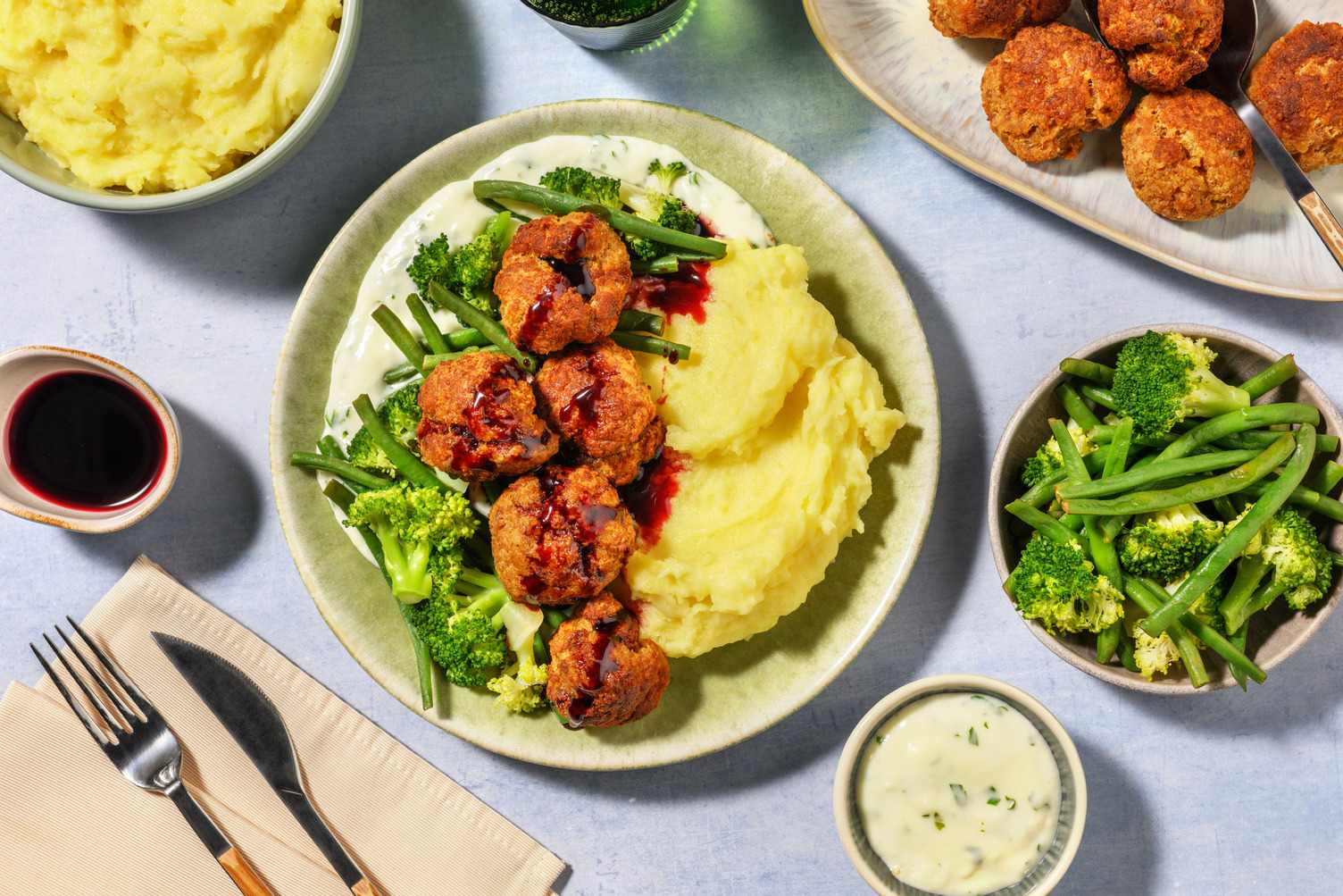 Swedish Pork Meatball Station
