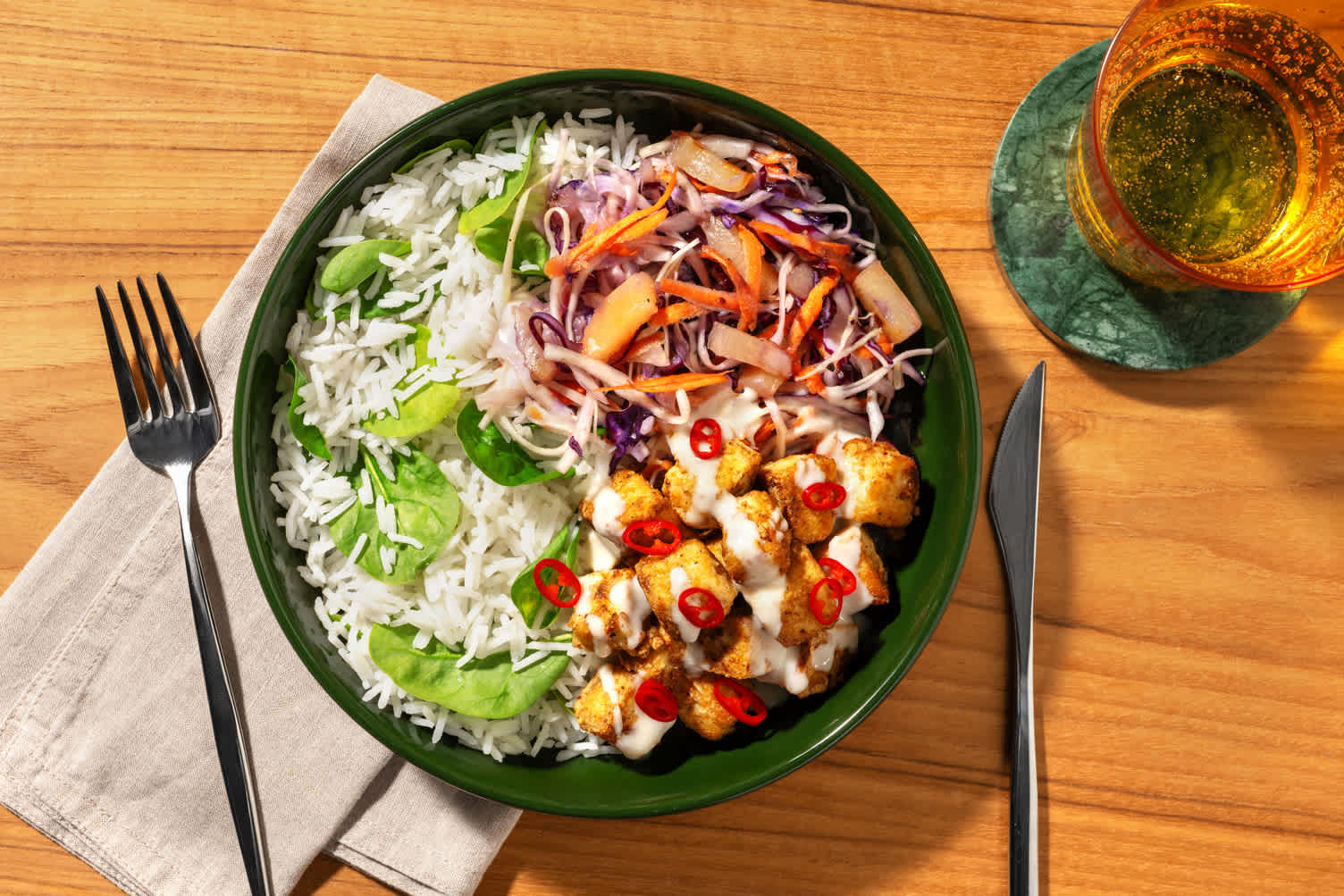 Caribbean Tofu & Creamy Coconut Sauce