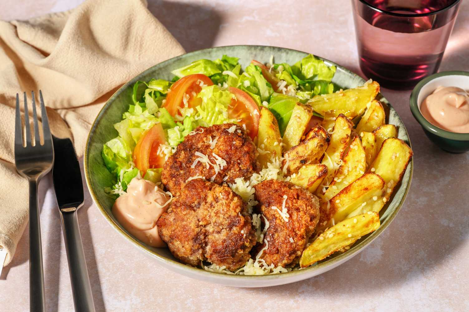 Cheesy Burger Bowl
