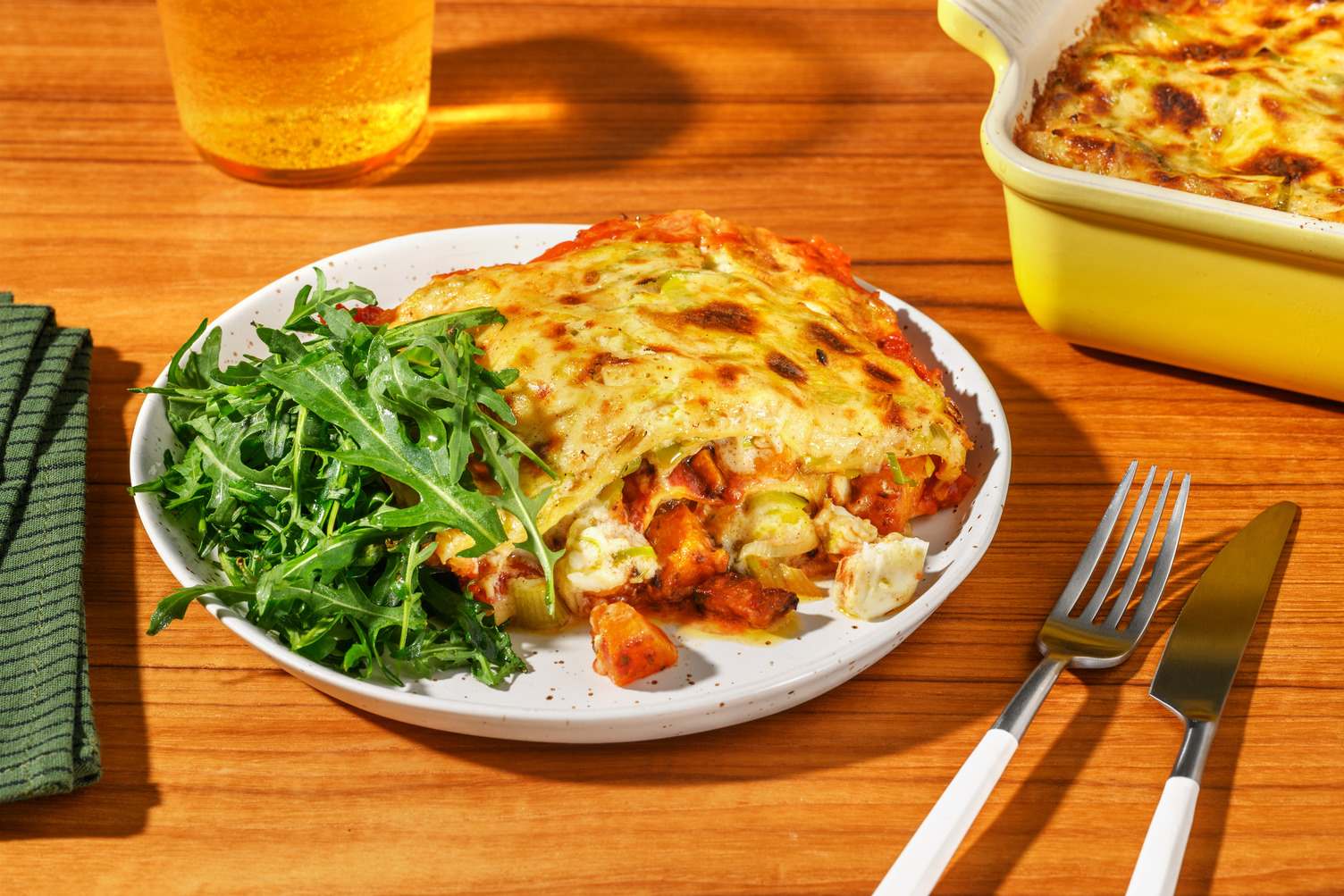 Roast Pumpkin & Creamy Feta Lasagne
