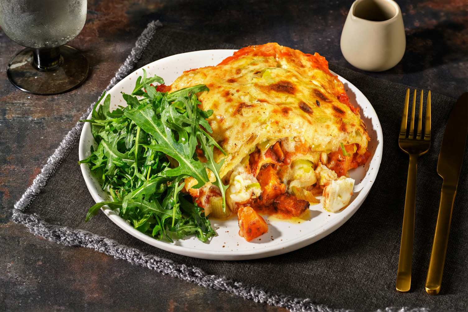 Deluxe Pumpkin, Leek & Creamy Feta Lasagne