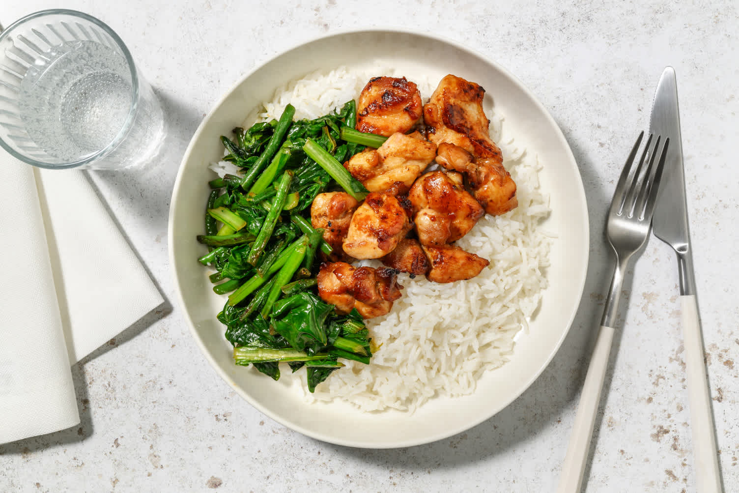 Lemongrass Chicken & Stir-Fried Greens