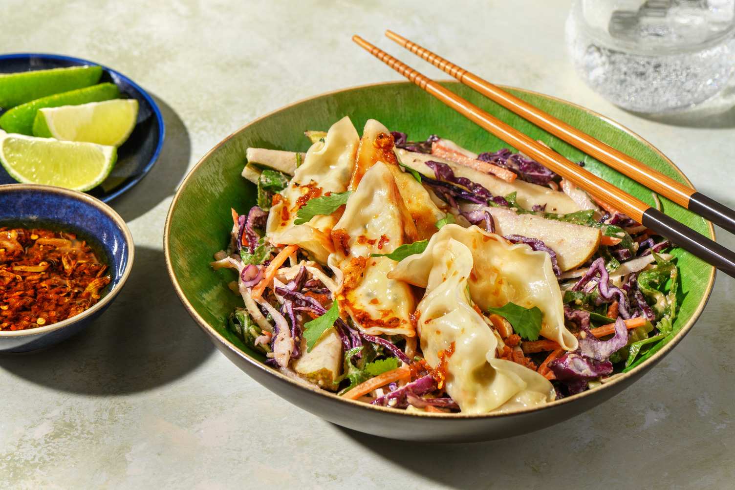Veggie Gyozas & Homemade Crispy Chilli Oil