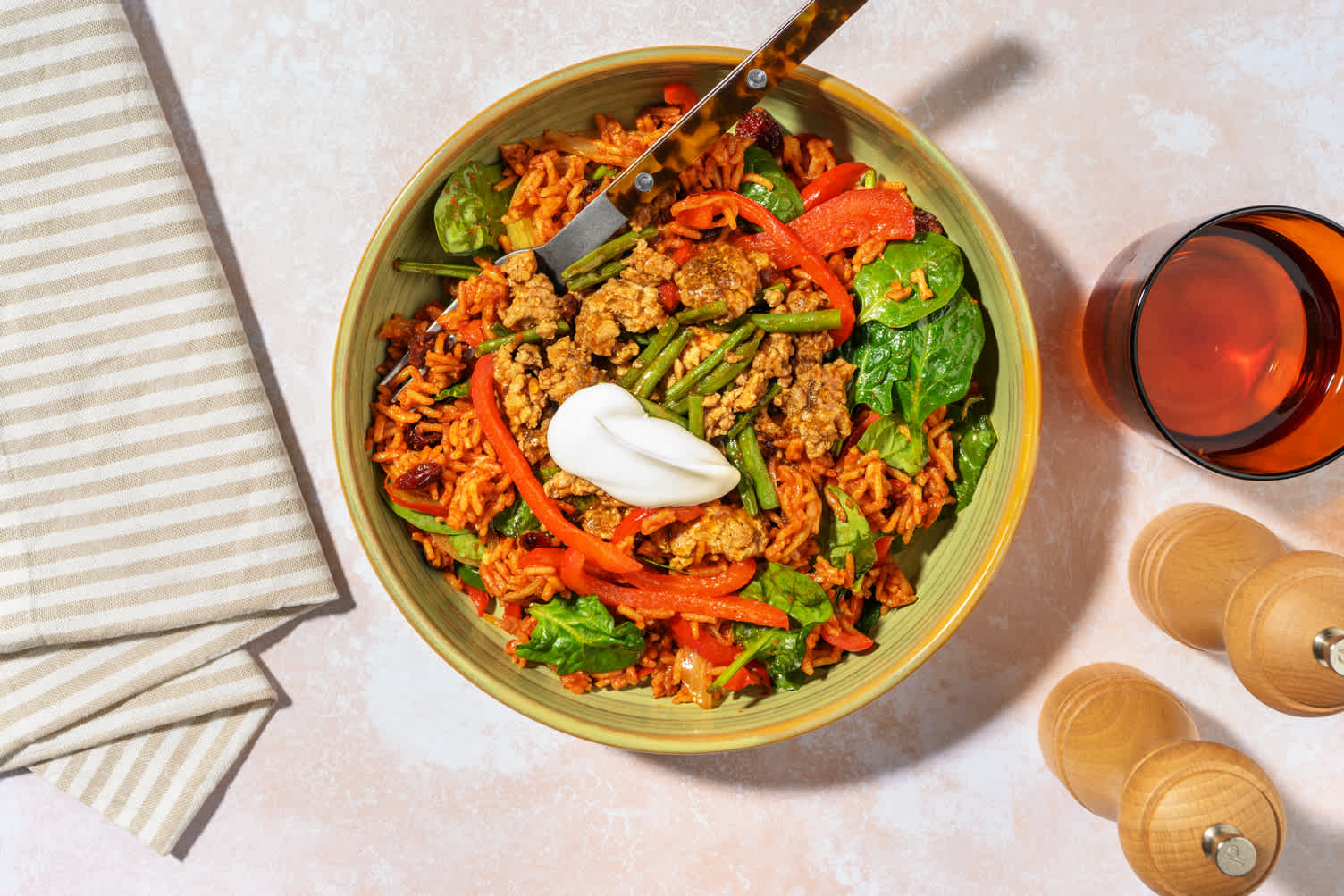 Moroccan-Spiced Lamb & Pilaf Rice